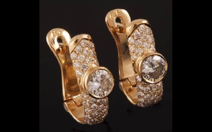 עגילי יהלום 8625