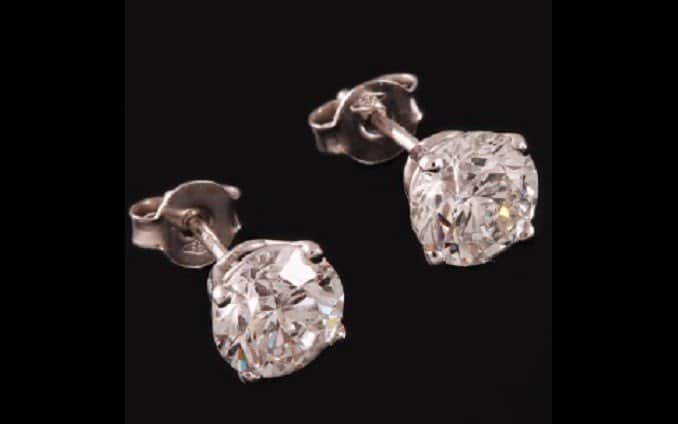 עגילי יהלום 8887