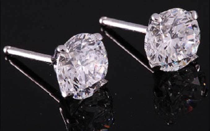 עגילי יהלום 8012