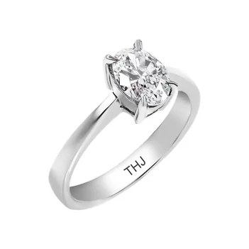 טבעת אירוסין אובלית זהב 18K 0.30-1.08CT