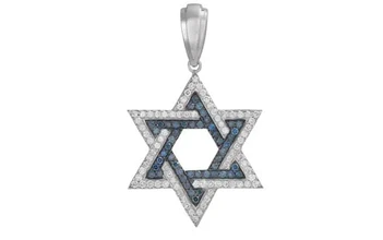 תליון יהלומים מגן דוד