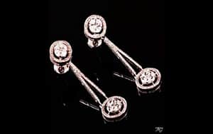 עגילי יהלום 8824