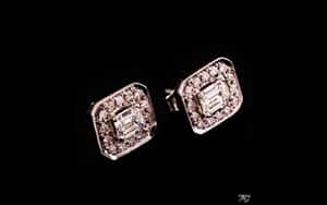 עגילי יהלום 7846