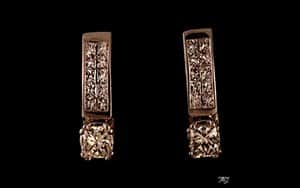 עגילי יהלום 9363