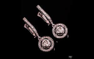 עגילי יהלום 8632