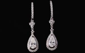 עגילים יהלום 10005